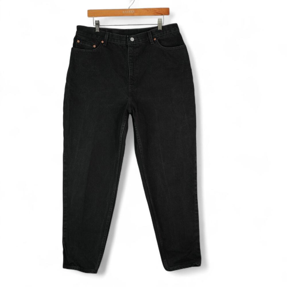 Vintage Levis 550 Jeans Womens 18 W S Black Relaxed Fit Tapered Leg USA‎ 1999